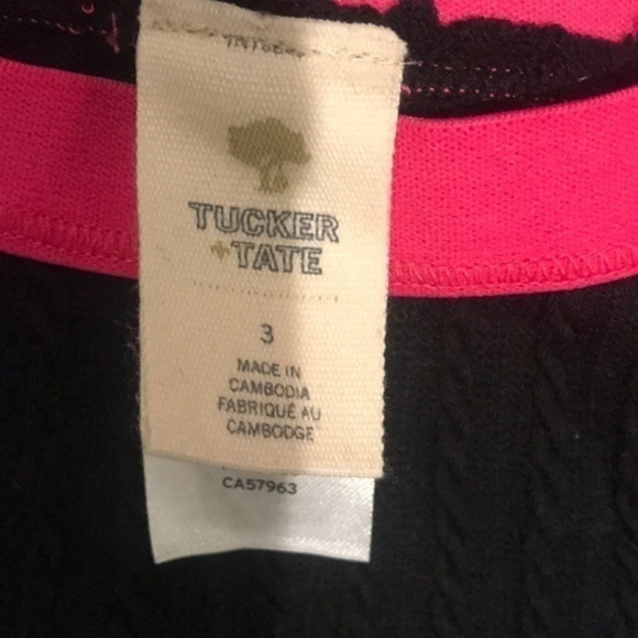 Tucker and Tate girls black sweater leggings - Picture 2 of 2
